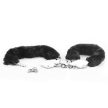 Lovetoy - Fetish Pleasure Fluffy Hand Cuffs Black - Fekete, plüss bilincs