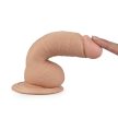 Lovetoy - 7" Real Extreme Dildo Flesh - testszövethez hasonló, bőrszerű tapintású dildó