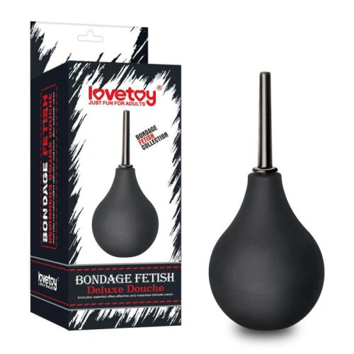 LoveToy Bondage Fetish Deluxe Douche Black2 - Anál és hüvelytisztító intim zuhany