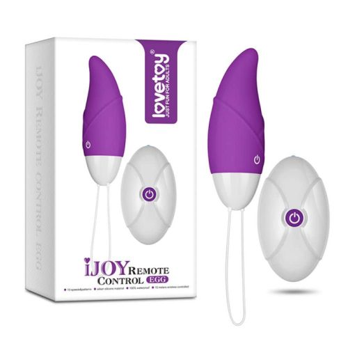 Lovetoy IJOY Remote Control Egg Purple- Lila, 10 funkciós, távirányítós izgató