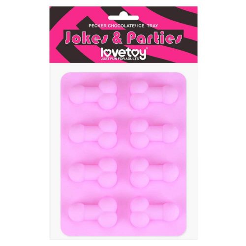 Lovetoy Pecker Chocolate/Ice Tray AS PIC- Pénisz formájú jégkocka készítő