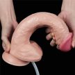 Lovetoy -11'' Squirt Extreme Dildo Flesh - Műspermával használható, letapasztható dildó 28 cm