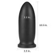 l BLovetoy 9" King Sized Anaomber Black - Fekete, anál bomba