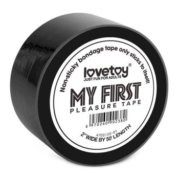   Lovetoy Non-Sticky Bondage Tape Black - Fekete, PVC kötöző