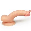 Lovetoy - 7" The Ultra Soft Dude - Pénisz formájú, lágy külső réteggel és kemény belső maggal rendelkező dildó