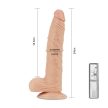 9.5" Real Extreme Vibrating Dildo – letapasztható, távirányítós realisztikus vibrátor 24 cm