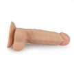 7" Real Extreme Dildo - herés, letapasztható dildó