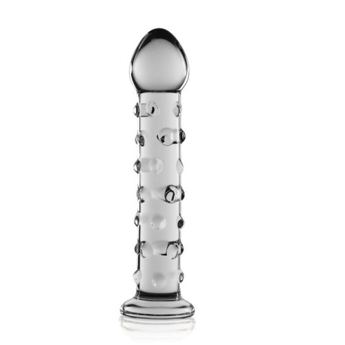 7" Glass Romance Clear 1 - Üveg dildó