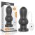 Lovetoy 7" King Sized Vibrating Anal Rammer - Fekete, letapasztható, távirányítós, vibrátoros análdugó