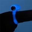 A Lovetoy - Lumino Play Vibrating Penis Ring - Sötétben kék színben világító vibrátoros péniszgyűrű.