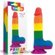 Lovetoy 7.5'' Prider Dildo- Szivárványos dildó 19,5cm