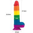 9'' Prider Dildo – Szivárványos öröm minden alkalomra