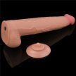 LoveToy - 13.5'' King Sized Sliding Skin Dual Layer Dong - 34 cm, herés, letapasztható dildo