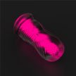 LoveToy -  6.0'' Lumino Play Masturbator - Pink Glow - bőrszerű tapintású, sötétben rózsaszínben világító maszturbátor