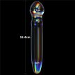Twilight Gleam Prism üveg dildó 18,4 cm boroszilikát anyagból