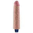9.5" REAL SOFTEE Rechargeable Vibrating Dildo(Flesh) - 10 rezgési funkcióval rendelkező, erezett felületű vibrátor - 23,7 cm