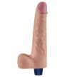 10" REAL SOFTEE Rechargeable Vibrating Dildo – újratölthető realisztikus TPE vibrátor 25,3 cm