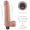 10" REAL SOFTEE Rechargeable Vibrating Dildo – újratölthető realisztikus TPE vibrátor 25,3 cm