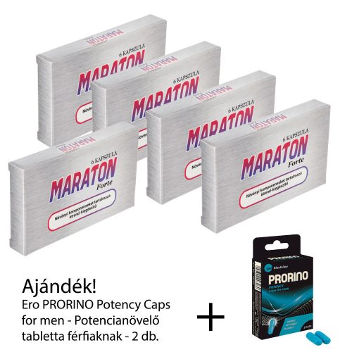 MARATON FORTE - 5 csomag / 30 kapszula - Szuperkedvező csomag + Ajándék PRORINO Potency Caps 1 csomag