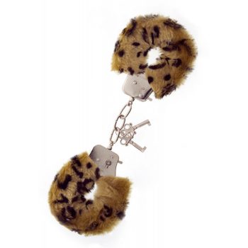   Nmc Love Cuffs Leopard Plush - Leopárd mintájú, fém, plüss bilincs