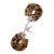 Nmc Love Cuffs Leopard Plush - Leopárd mintájú, fém, plüss bilincs