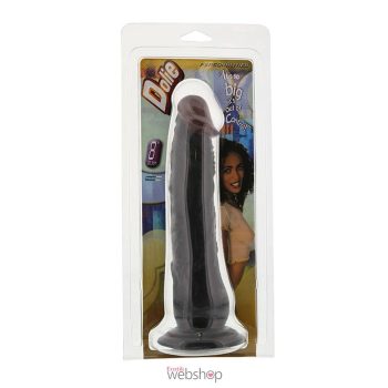   NMC Personalities Dolie 8 Black Dong- Letapasztható fekete dildó 20cm