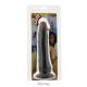 NMC Personalities Dolie 8 Black Dong- Letapasztható fekete dildó 20cm