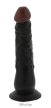 NMC Personalities Dolie 8 Black Dong- Letapasztható fekete dildó 20cm