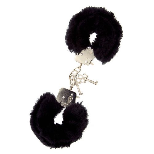  Nmc Metal Handcuff With Plush - Fekete, fém, plüss bilincs