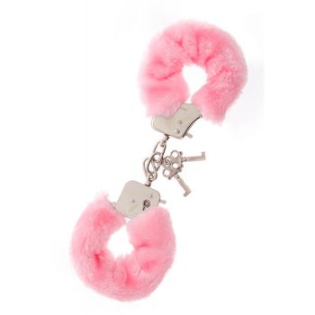  Nmc -  Metal Handcuff With Plush Pink - Rózsaszín, fém, plüss bilincs