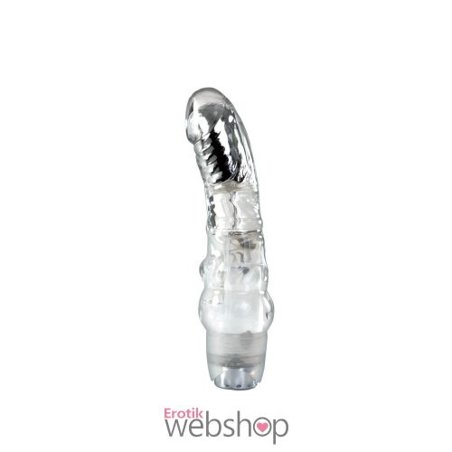 Ns Toys Jelly Rancher 6 inch Vibrating Massager Clear- Átlátszó élethű vibrátor 