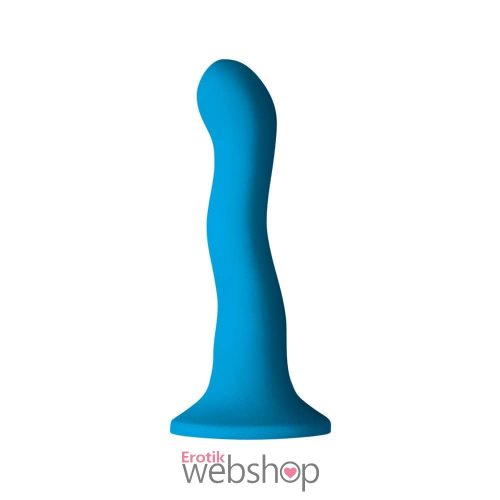 NS Toys Colours Wave 6 inch Dildo Blue- Letapasztható, g-pontos dildó, 19cm kék