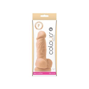   NS TOYS Colours Pleasures 4 inch Dildo White-Herés, letapasztható dildó 14cm