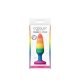 Colours - Pride Edition - Pleasure Plug - Small -Rainbow - Letapasztható, szivárványos, anál dugó