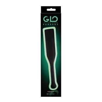   GLO Bondage - Paddle - Green - sötétben zöld széllel világító paskoló