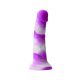 Ns Toys - Colours - Pleasures - Yum Yum 7" Dildo - Purple - Lila, fehér felhős dildó