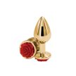 NStoys Rear Assets - Rose - Medium- Red - Anál dugó, piros rózsával, M