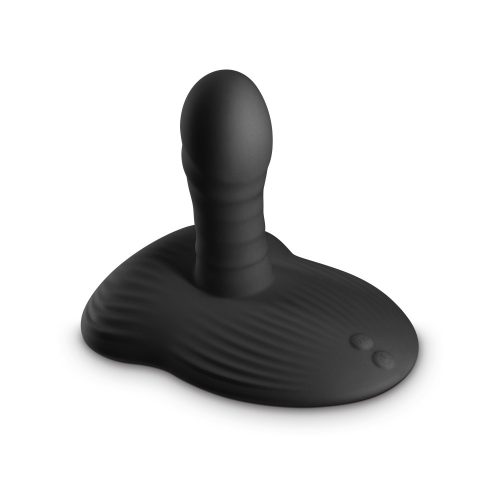 Renegade - Thrust & Grind - Black - lökőfunkciós, vibrátoros, talpas anal plug