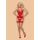 Obsessive - 838-COR-3 corset & thong red -  Szexi piros fűző és tanga S/M