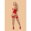 Obsessive - 838-COR-3 corset & thong red -  Szexi piros fűző és tanga S/M