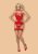 838-COR-3 corset & thong red L/XL - Szexi piros fűző és tanga L/XL