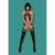 Obsessive - Bodystocking G313 - Szexi, fekete cicaruha S/M/L