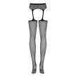 Obsessive -  Garter stockings S207 -  Harisnya + harisnyatartó szett XL/XXL 