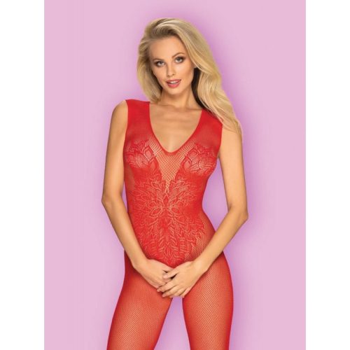 Obsessive - Bodystocking N112 red - Piros, szexi cicaruha S/M/L