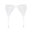 Obsessive - Bianelle garter belt white L/XL - Csipkés, fehér harisnyakötő