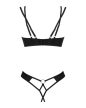 Obsessive - Nesari 2-pcs crotchless set XL/2XL - fekete