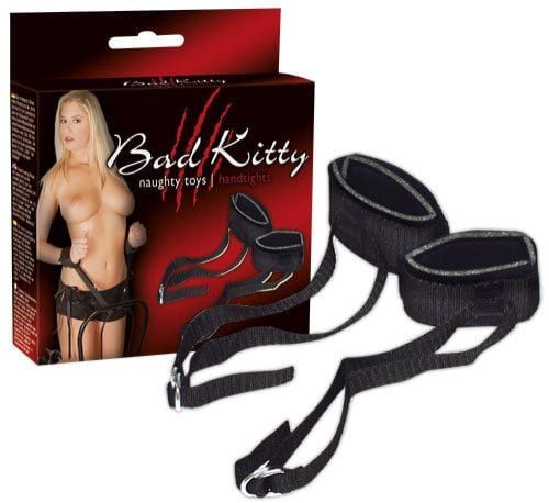 Orion Bad Kitty Cuffs - Fekete poliészter bilincs