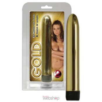   Orion Gold Vibrator- Sima fényes felületű vibrátor ( Arany)
