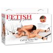 Pipedream Fetish Fantasy Series Cuff & Tether Set - Fekete állítható kötöző és bilincs