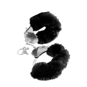   Pipedream Fetish Fantasy Series Beginner's Furry Cuffs Black-  Fekete, plüss bilincs